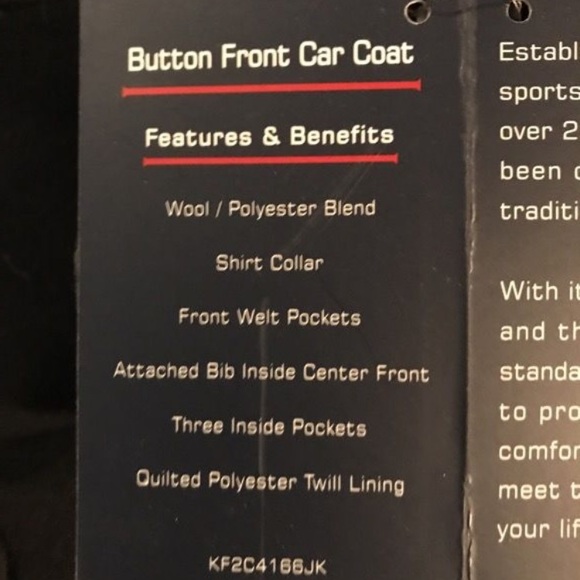 Chaps Peacoat - Picture 4 of 4